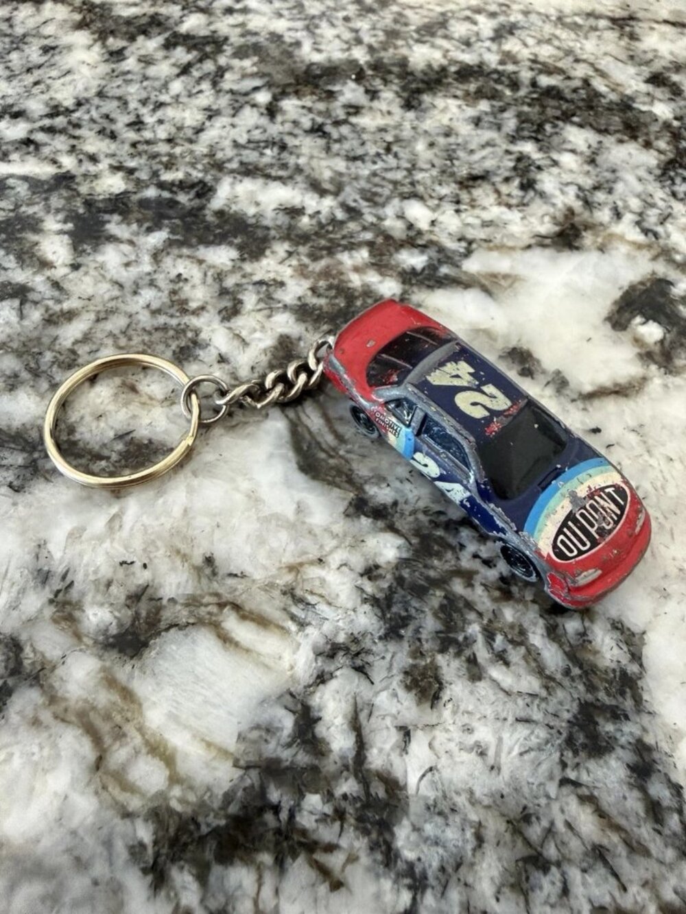 Vintage Jeff Gordon #24 Victory Lane NASCAR Keychain